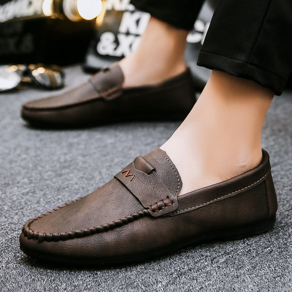 รองเท้าโลฟเฟอร์ชาย รองเท้าผู้ชาย รองเท้าแฟชั่นชาย รองเท้าหนังผู้ชาย Men Loafer Slip-On Shoes