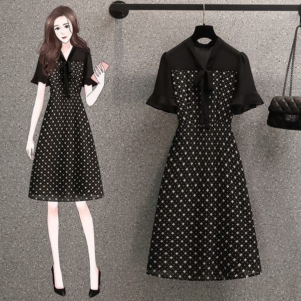 เดรสคนอ้วน เดรสสาวอวบ ชุดเดรสคนอ้วนวัยรุ่น BY PLUS SIZE Girl