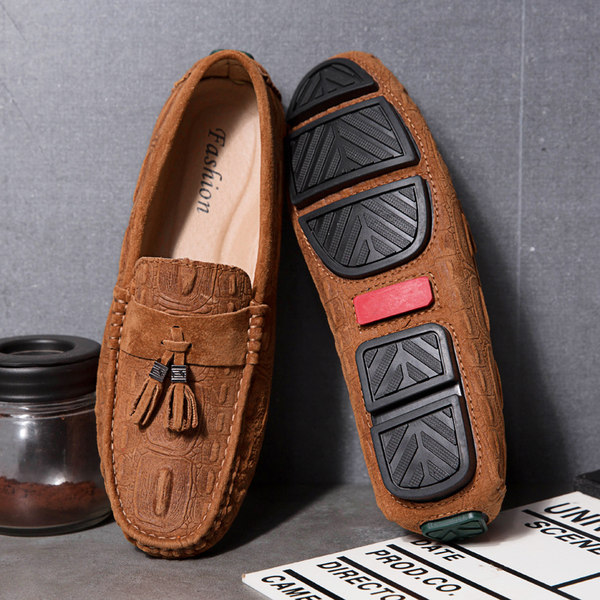 รองเท้าหนังผู้ชาย มีไซส์39-44 รองเท้าโลฟเฟอร์ชาย Slip-On Shoes