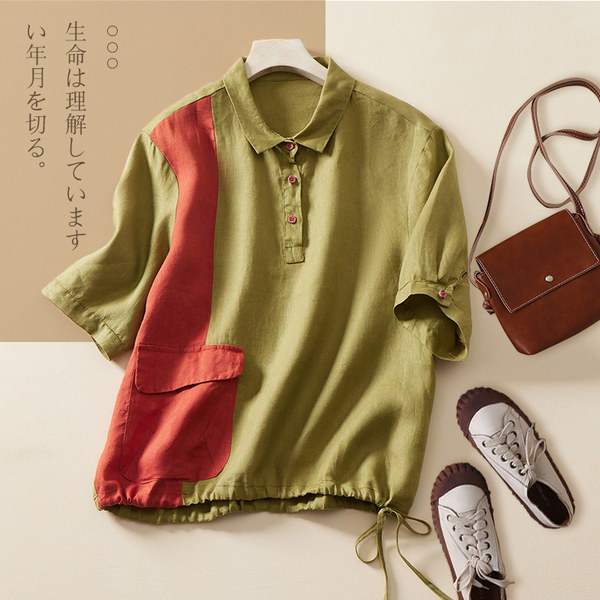 เสื้อลินิน แบบเสื้อสวยๆ เสื้อผ้าฝ้ายลินิน เสื้อเชิ้ตผ้าลินิน BY LININ