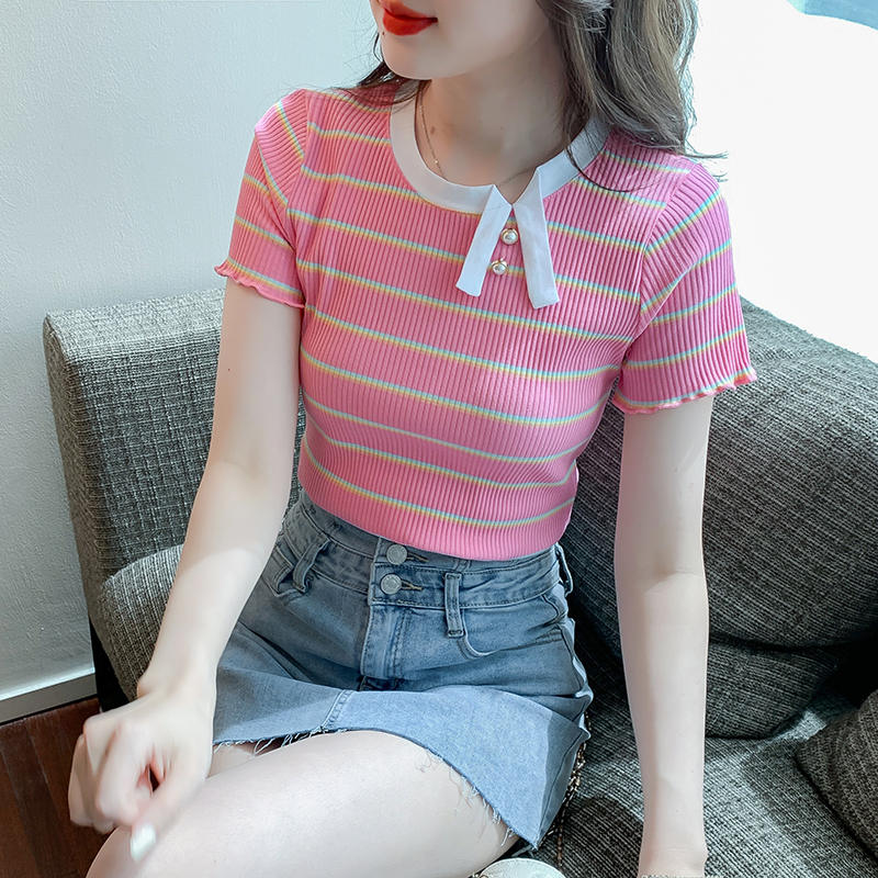 เสื้อยืดวัยรุ่นน่ารักๆ เสื้อวัยรุ่นแขนสั้น เสื้อผ้าวัยรุ่นเกาหลี แบรนด์ Wiyike