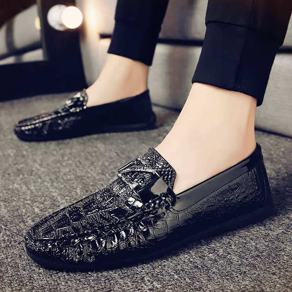 รองเท้าหนังผู้ชาย มีไซส์39-44 รองเท้าโลฟเฟอร์ชาย Slip-On Shoes
