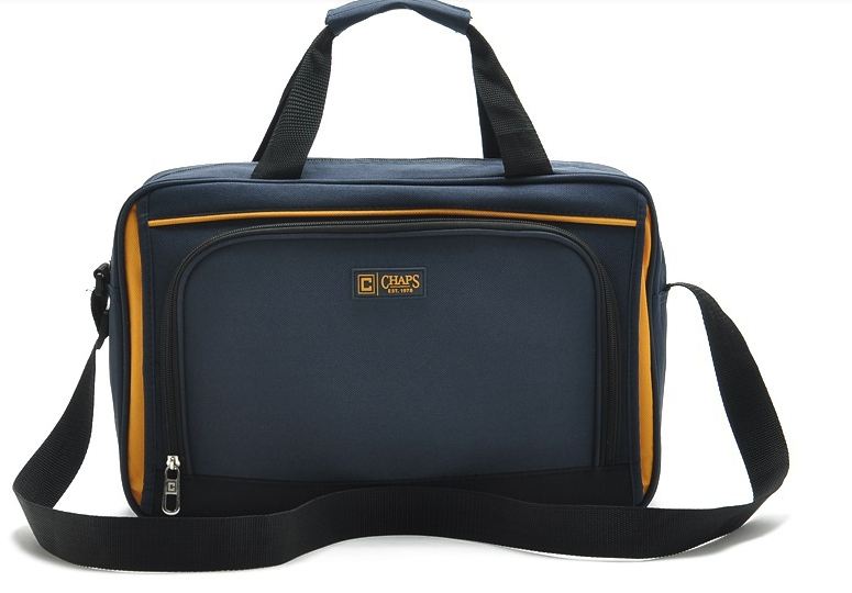 กระเป๋าใส่ Notebook โน๊ตบุ๊ค Chaps สีกรม น้ำเงิน Navy Blue สวยหรู กันน้ำ วัสดุแข็งแรงทนทาน ดีไซน์ เท่ ๆ ความยาว 35 cm 6492521
