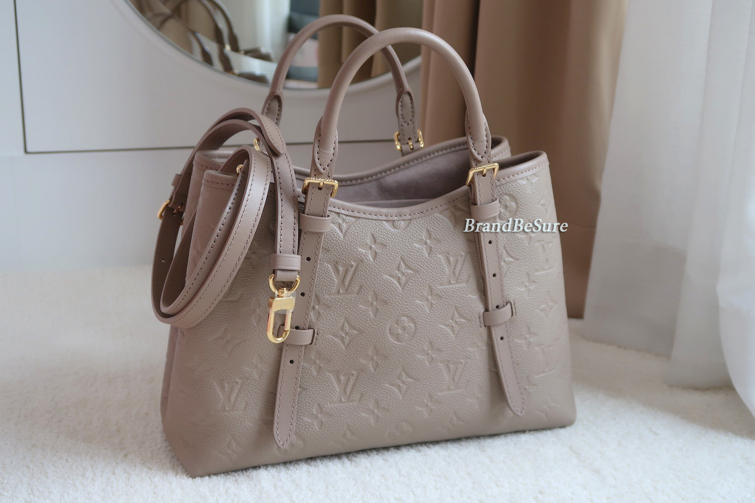 Louis Vuitton Beige Monogram Empreinte Babylone Tote PM (ใบเสร็จไทย 12 วัน)