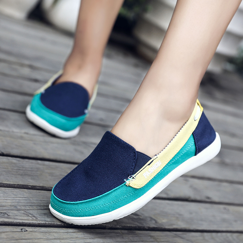 รองเท้าผ้าใบ รองเท้าลำลอง รองเท้าผ้าใบลำลอง รองเท้าแฟชั่นแบบสวม Slipper Shop