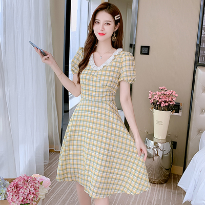 ชุดเดรสสั้น ชุดเดรสสั้นลายดอก ชุดเดรสสั้นวัยรุ่น By Meiyi women's clothing