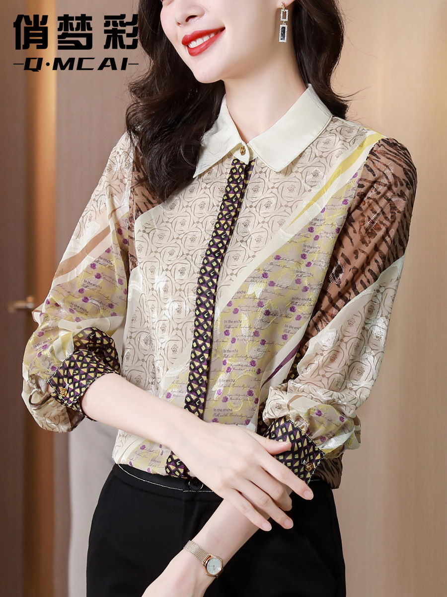 เสื้อเชิ้ต เสื้อเชิ้ตชีฟอง ลายสวยๆฟรีค่าส่ง