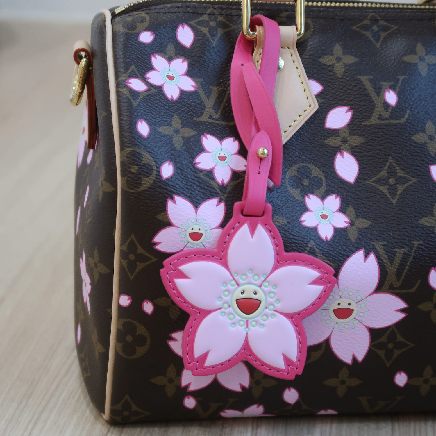 LV X Murakami Monogram Cherry Blossom Speedy 25 Bandouliere (พารากอน 2 เดือน)