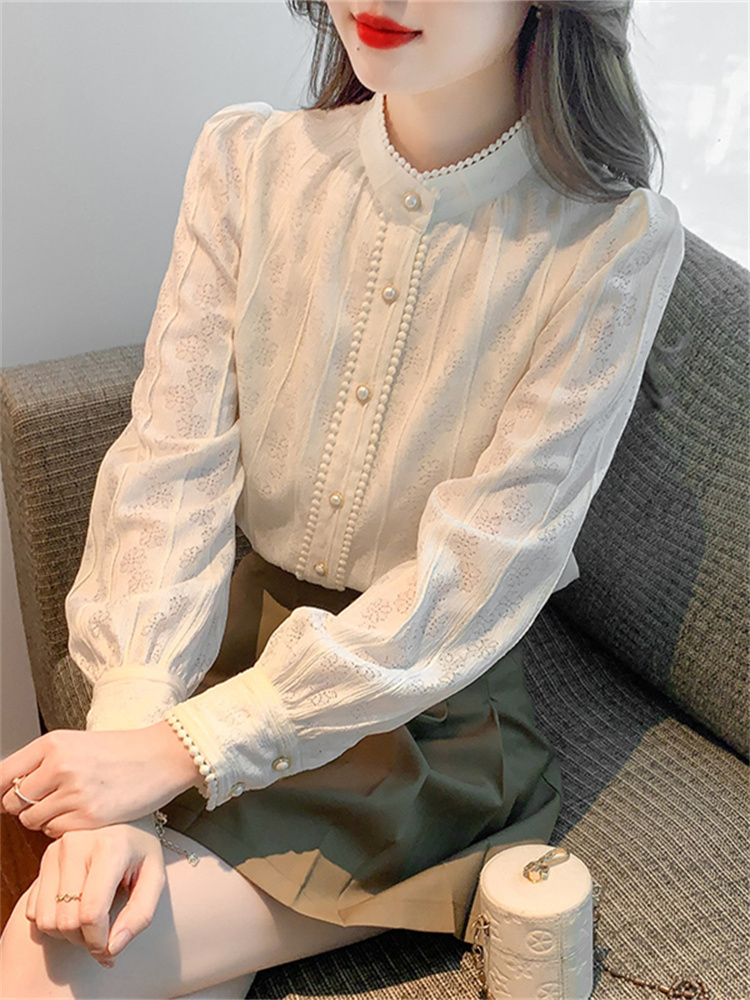 เสื้อลูกไม้ เสื้อเชิ้ตแขนยาว