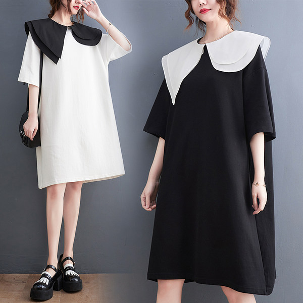 เสื้อลินินคนอ้วน เสื้อทีเชิ้ตคนอ้วนผู้หญิง เสื้อทีเชิ้ตตัวใหญ่ By Literary Plus size