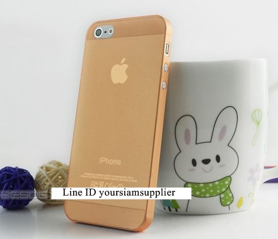 ซื้อ 1 แถม 1 Case ใส่ Iphone 5 5s แบบใส สีส้ม