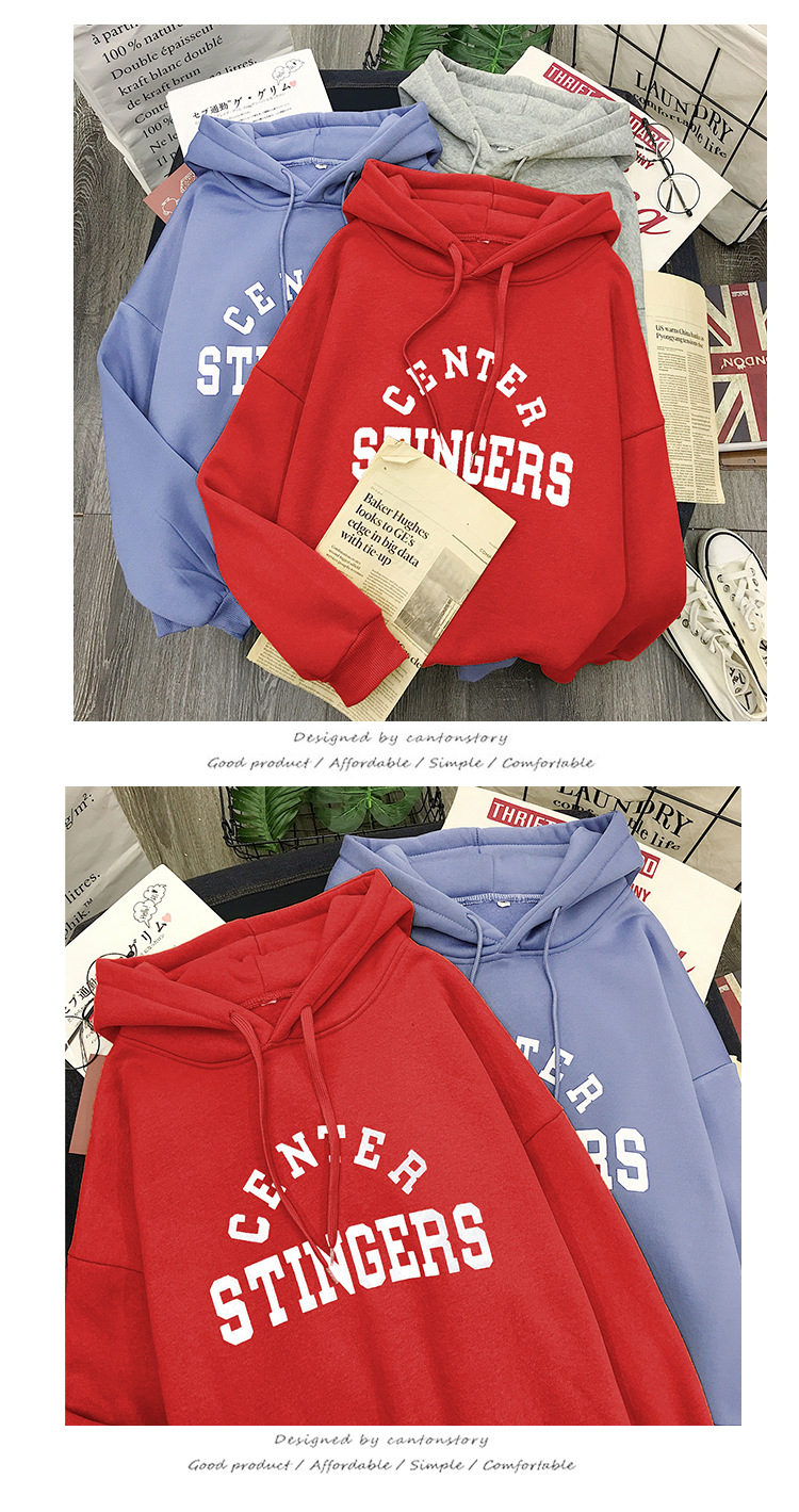 เสื้อกันหนาวฮู้ดดี้ แฟชั่นเกาหลี สกรีนลายน่ารัก ผ้าเนื้อนุ่ม ด้านในเป็นผ้าสำลี กันหนาวได้จ้า พร้อมส่ง งานจริงในภาพสุดท้าย