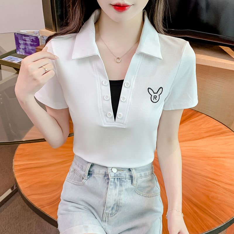 เสื้อผ้าวัยรุ่นเกาหลี เสื้อยืดวัยรุ่นผู้หญิง มีขนาด S M L XL
