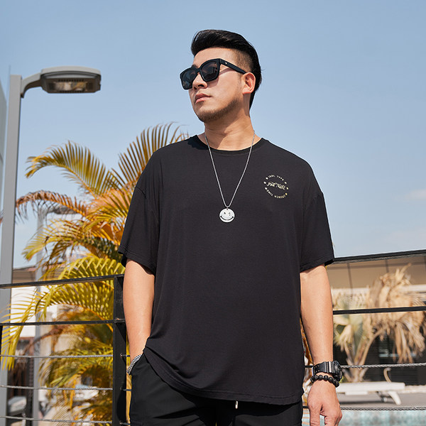 เสื้อยืดผู้ชายอ้วน S-5XL(อกเสื้อ39-51นิ้ว)