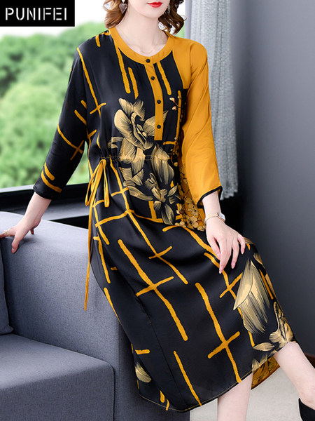 เดรสวัยผู้ใหญ่40-60ปี เดรสคุณแม่ ชุดเดรสทำงานวัยผู้ใหญ่ แบรนด์ MAMA DRESS