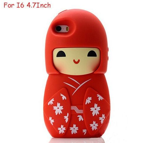 เคส iphone 6 ขนาด 4.7 นิ้ว เคสกิโมโน ตุ๊กตา จากประเทศญี่ปุ่น เคสซิโลโคน อย่างดี ตุ๊กตาใส่ชุดกิโมโน สีแดง 546970_6