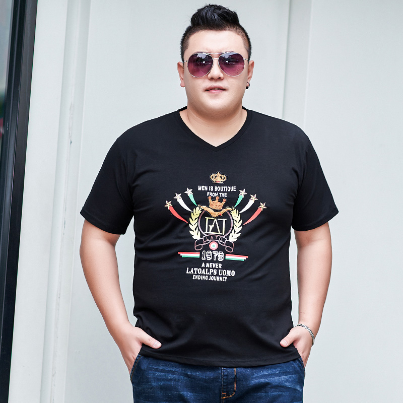 เสื้อยืดผู้ชายอ้วน S-5XL(อกเสื้อ39-51นิ้ว)