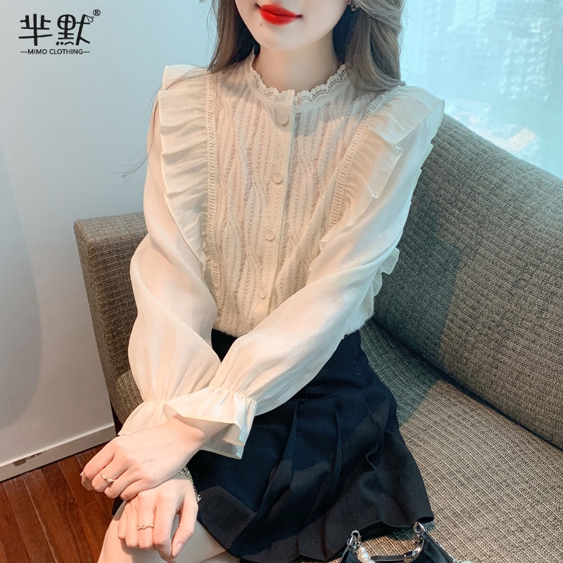 เสื้อลูกไม้ เสื้อเชิ้ตแขนยาว