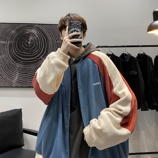 เสื้อแจ็คเก็ตเบสบอล เสื้อคลุม เสื้อแขนยาวสไตล์เกาหลี