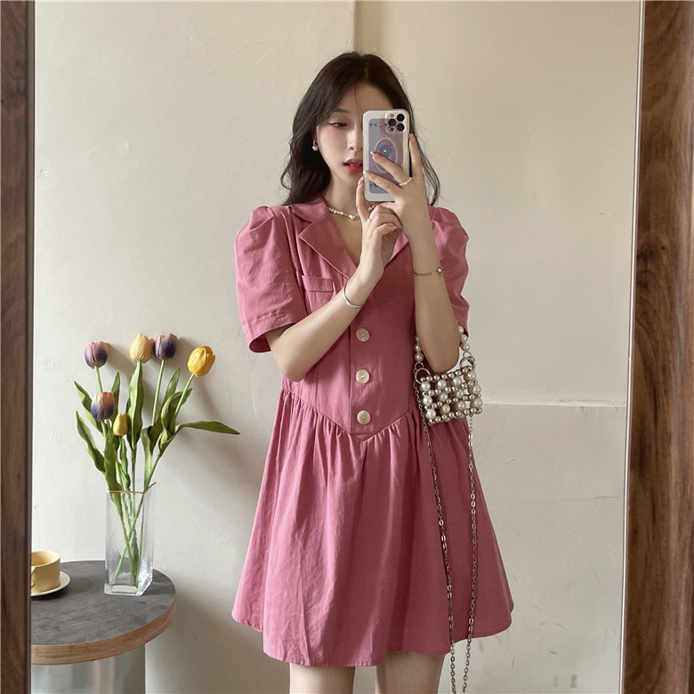 เดรสวัยรุ่น-เดรสคนอ้วนวัยรุ่น L-4XL(อก38-46 นิ้ว)