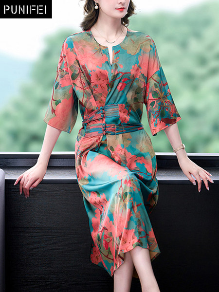 เดรสวัยผู้ใหญ่40-60ปี เดรสคุณแม่ ชุดเดรสทำงานวัยผู้ใหญ่ แบรนด์ MAMA DRESS