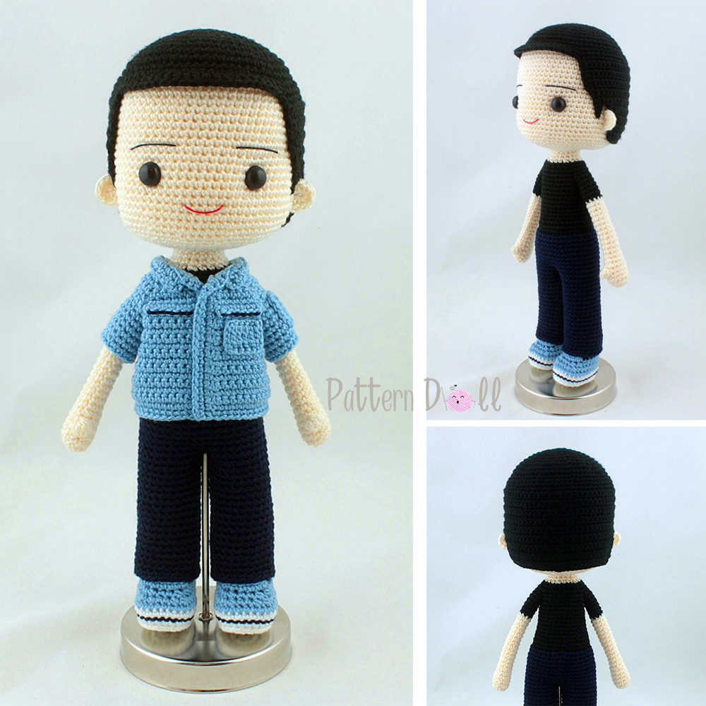 ตุ๊กตาถักชุดช่างยนต์