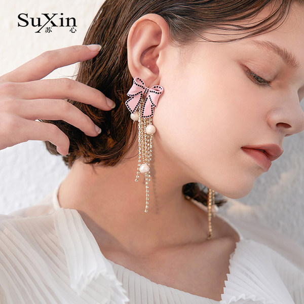 ตุ้มหู ต่างหู ต่างหูผู้หญิง By SuXin