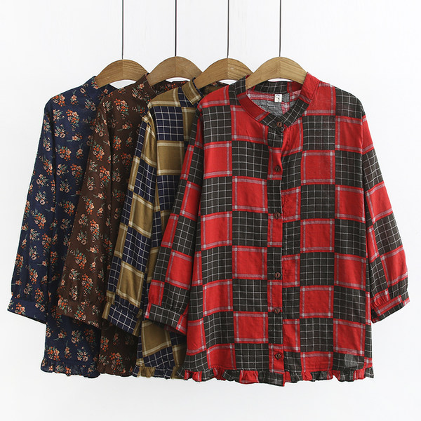 เสื้อลินินสไตล์ผู้ใหญ่ เสื้อคุณแม่ เสื้อผู้ใหญ่ แบรนด์ LININ