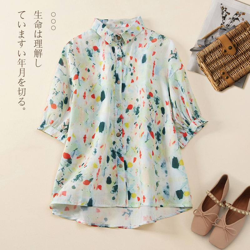 เสื้อลินิน เสื้อผ้าฝ้ายลินิน เสื้อเชิ้ตผ้าลินิน