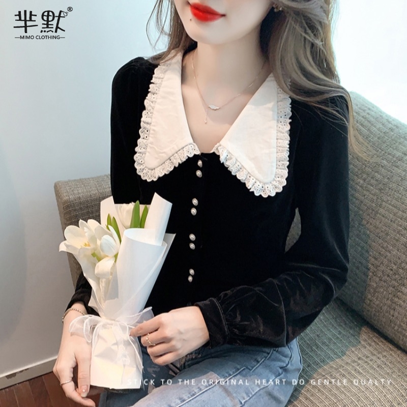 เสื้อลูกไม้ เสื้อเชิ้ตแขนยาว