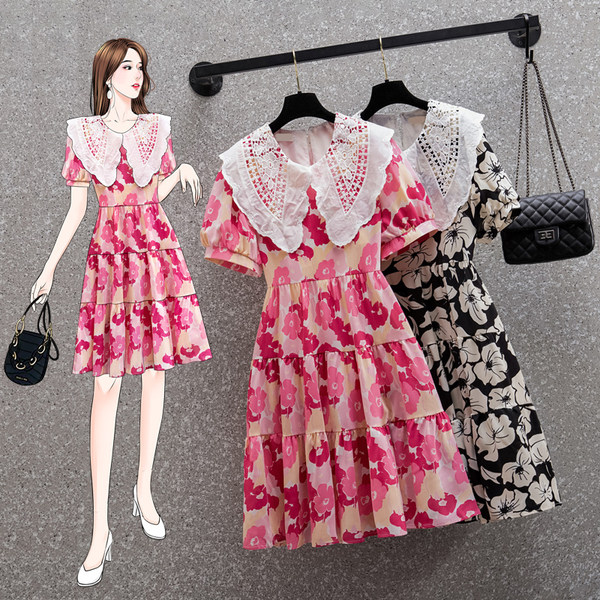 เดรสคนอ้วน เดรสสาวอวบ ชุดเดรสคนอ้วนวัยรุ่น BY PLUS SIZE Girl