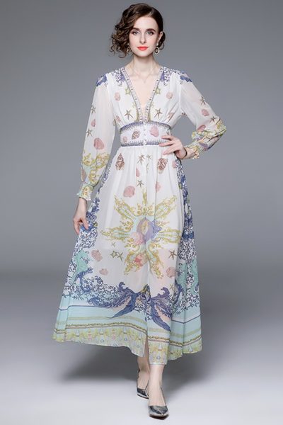 ชุดเดรสยาวสวยๆ ชุดเดรสยาวใส่สบาย ใส่ทำงาน