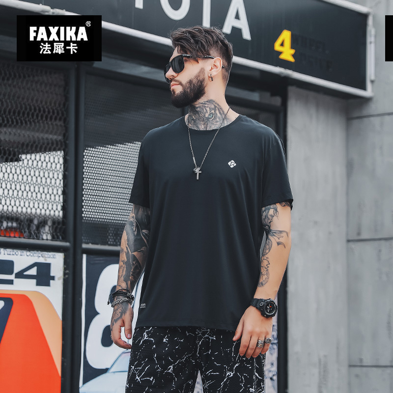 เสื้อยืดผู้ชายอ้วน S-5XL(อกเสื้อ39-51นิ้ว)
