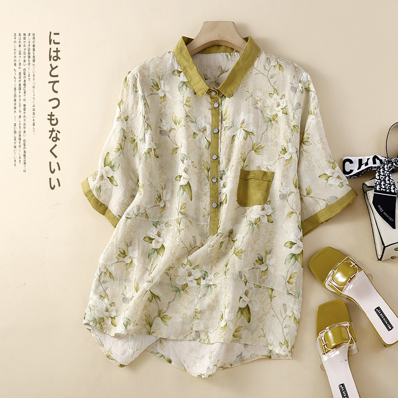 เสื้อลินิน เสื้อผ้าฝ้ายลินิน เสื้อเชิ้ตผ้าลินิน