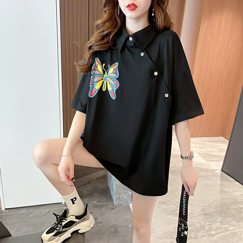 เสื้อยืดคนอ้วนแบบโอเวอร์ไซส์แบบ ulzzang fashion สนใจทักแชท