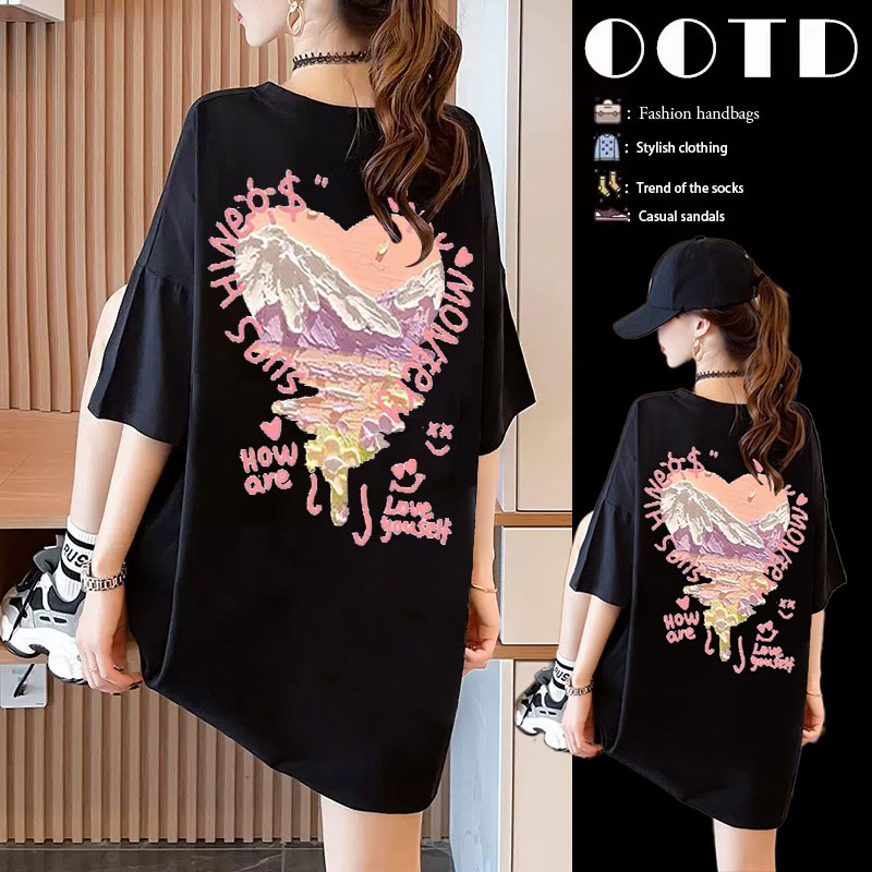 เสื้อยืดคนอ้วนแบบโอเวอร์ไซส์แบบ ulzzang fashion สนใจทักแชท