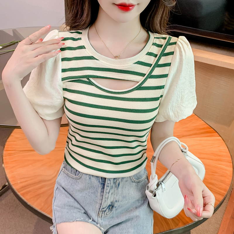 เสื้อผ้าวัยรุ่นเกาหลี เสื้อยืดวัยรุ่นผู้หญิง มีขนาด S M L XL