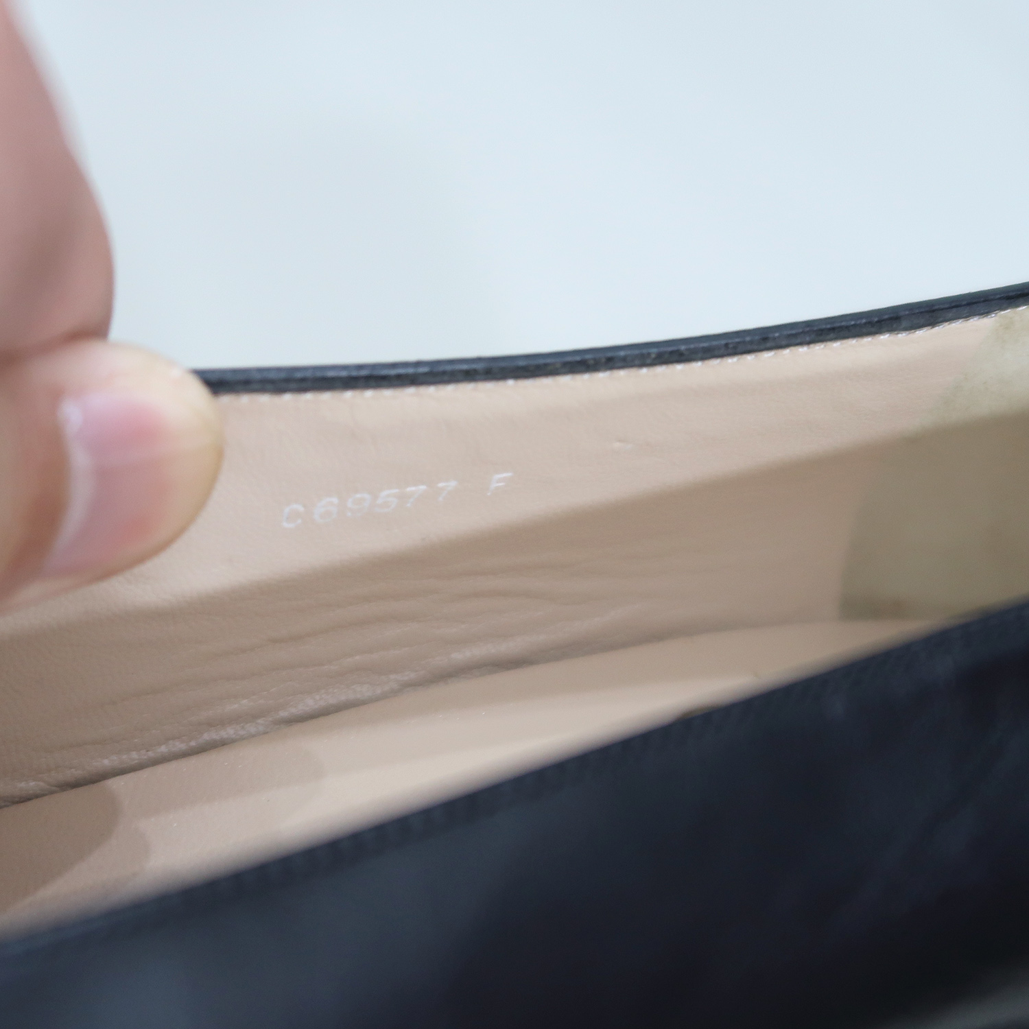 Chanel Black Calf Leather Patent Cap Toe Pumps Size 38.5