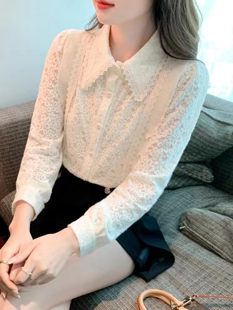 เสื้อลูกไม้ เสื้อเชิ้ตแขนยาว