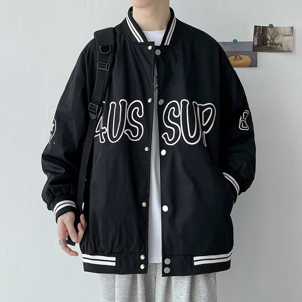เสื้อแจ็คเก็ตเบสบอล เสื้อคลุม เสื้อแขนยาวสไตล์เกาหลี