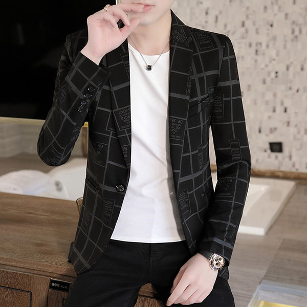 สูท Blazers ผู้ชาย เสื้อคลุมสไตล์สูท สำหรับผู้ชาย