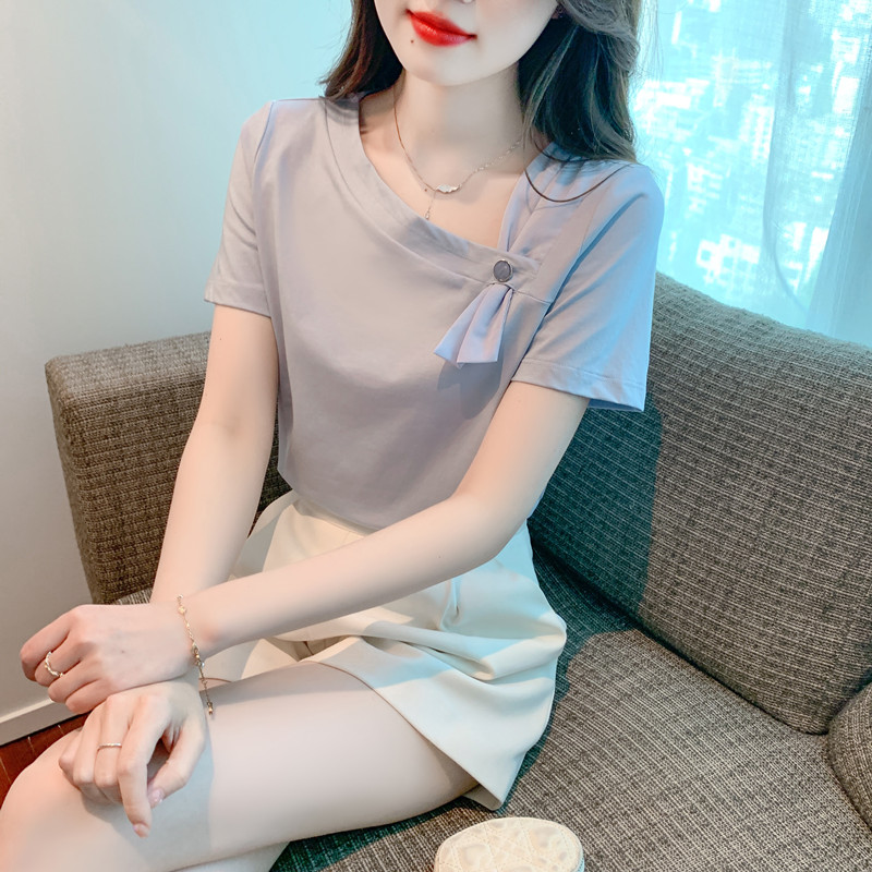เสื้อผ้าวัยรุ่นเกาหลี เสื้อยืดวัยรุ่นผู้หญิง มีขนาด S M L XL