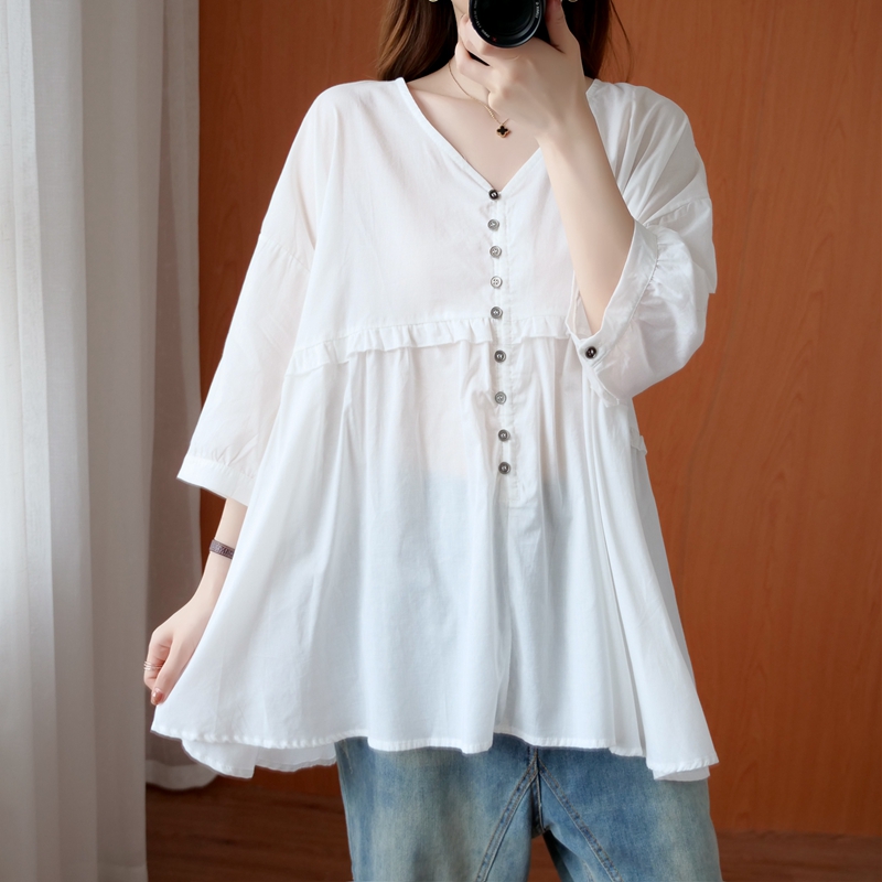 เสื้อลินิน เสื้อผ้าฝ้ายลินิน เสื้อเชิ้ตผ้าลินิน