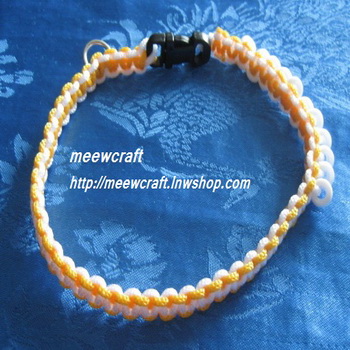 ปลอกคอสุนัขและลูกปัด#CD053 size13"