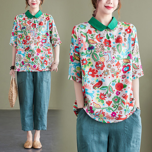 เสื้อลินิน แบบเสื้อสวยๆ เสื้อผ้าฝ้ายลินิน เสื้อเชิ้ตผ้าลินิน BY LININ