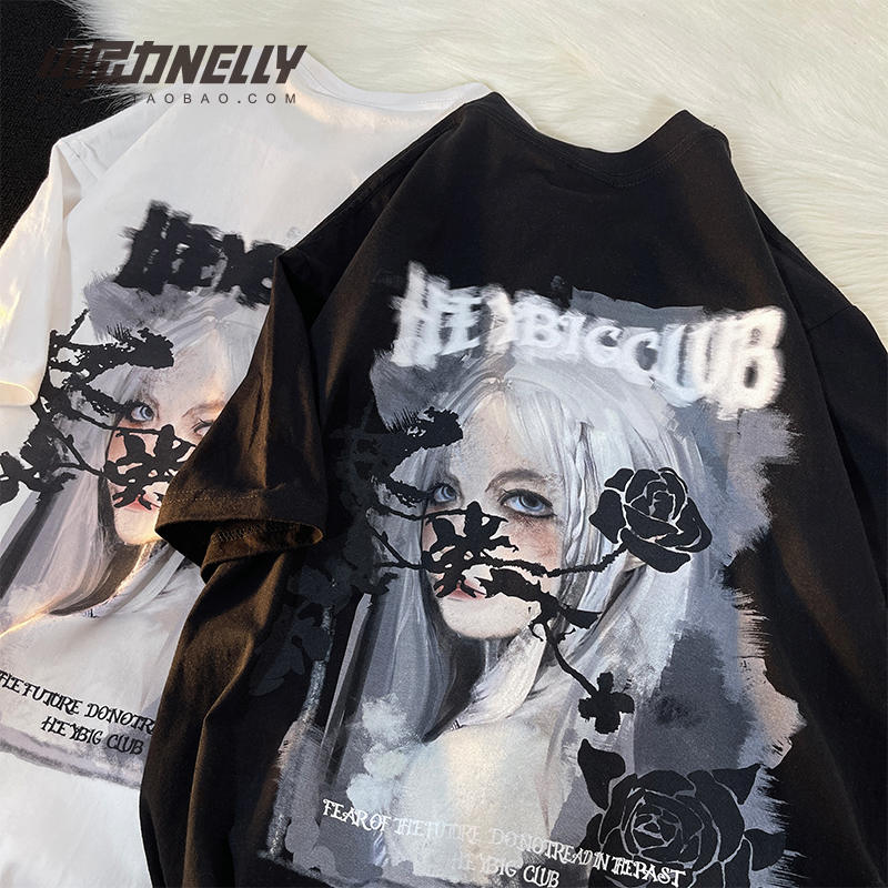 เสื้อยืดคอกลม ผู้ชาย เสื้อยืดผู้ชายเกาหลี เสื้อยืดเกาหลี แบรนด์ NELLY