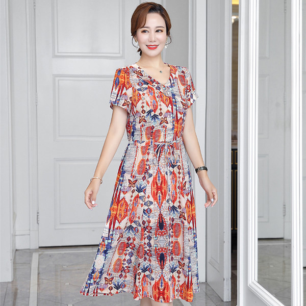 เดรสวัยผู้ใหญ่40-60ปี เดรสคุณแม่ ชุดเดรสทำงานวัยผู้ใหญ่ แบรนด์ MAMA DRESS