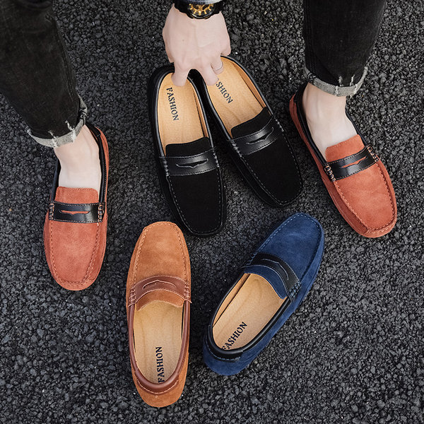 รองเท้าหนังผู้ชาย มีไซส์39-44 รองเท้าโลฟเฟอร์ชาย Slip-On Shoes