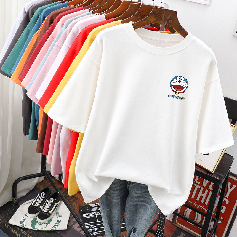 เสื้อยืดคอตตอน สกรีนลายน่ารัก มีหลากหลายสี ส่งฟรีทั่วไทย BY JIMIAO