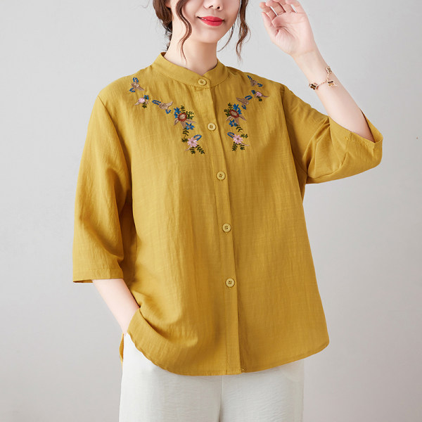 เสื้อลินิน แบบเสื้อสวยๆ เสื้อผ้าฝ้ายลินิน เสื้อเชิ้ตผ้าลินิน BY LININ